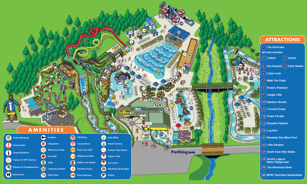 Plan your visit to Ocean Breeze Waterpark. Here's a Map to get you started.