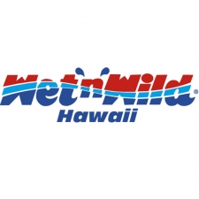 Nasses und wildes Hawaii-Logo